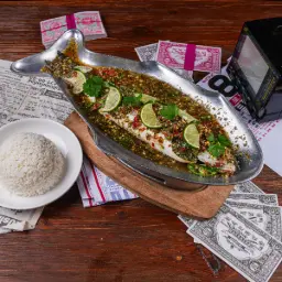 Pla Kapong (Lemon Steamed Fish) Whole Bahraini Hamour (Balool)