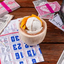 Coconut Ice Cream (In Coconut Shell)